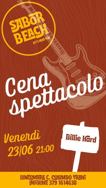 Billie Hard live at Sabor Beach