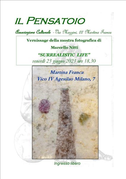 Vernissage della mostra fotografica "SURREALISTIC LIFE" di Marcello Nitti