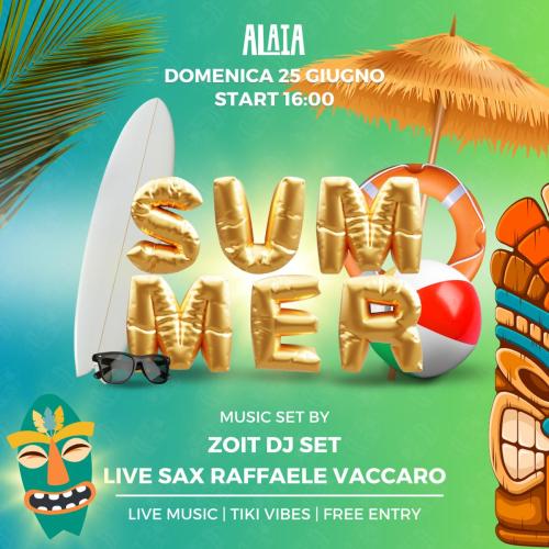 Enrica Messina segnala Alaia Tiki Bar Live sax di Raffaele Vaccaro e DJ set Zoit