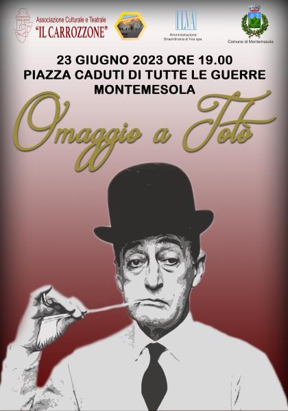 “Omaggio a Totò” a Montemesola torna il teatro d’autore con il tributo al principe della risata