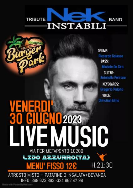 Instabili Nek tribute band live 2023.