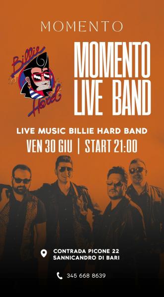 Billie Hard live at Momento