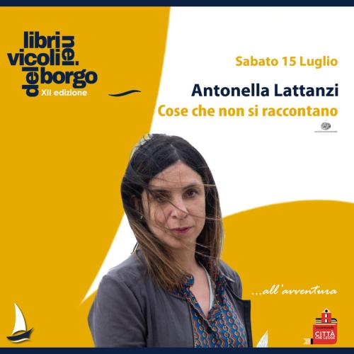 Antonella Lattanzi presenta Cose che non si raccontano - Locorotondo - il  Tacco di Bacco