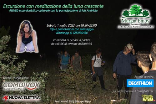 Escursione con meditazione della luna crescente