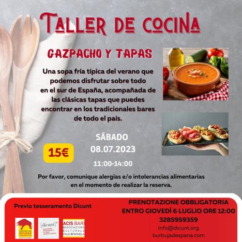 TALLER DE COCINA - Gazpacho y tapas