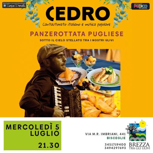 PANZEROTTATA PUGLIESE - CEDRO MUSICA LIVE A BISCEGLIE