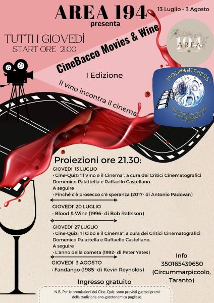 Cine-Bacco Movies & Wine