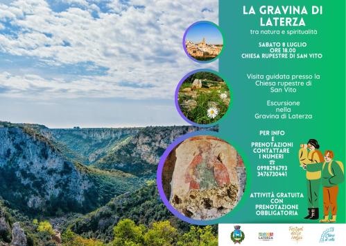 La gravina di Laterza tra natura e spiritualità