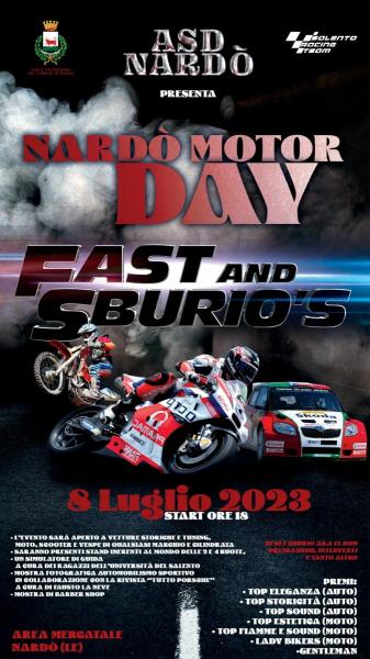 Sabato 8 Luglio a Nardò l'evento Nardò Motor Day