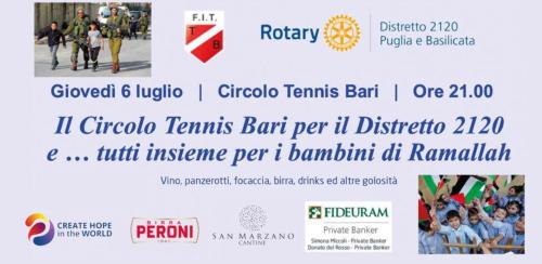 Rotary International Distretto 2120 Puglia e Basilicata: RACCOLTA FONDI A SOSTEGNO DEI BAMBINI DI RAMALLAH