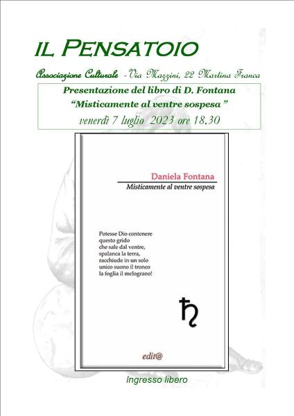 Presentazione del libro ‘Misticamente al ventre sospesa’ di Daniela Fontana