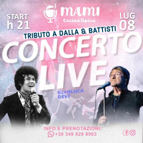 Tributo speciale a Lucio Dalla & Lucio Battisti, Canzoni, Aneddoti e Storie @ Mami Cucina Tipica
