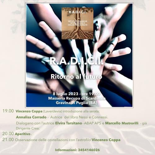 3° incontro ciclo R.A.D.I.C.I. presentazione libro 'Nessi e connessi'