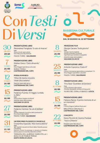 "Mino de Santis Incontra Vitale Baccadamo" per ConTesti DiVersi