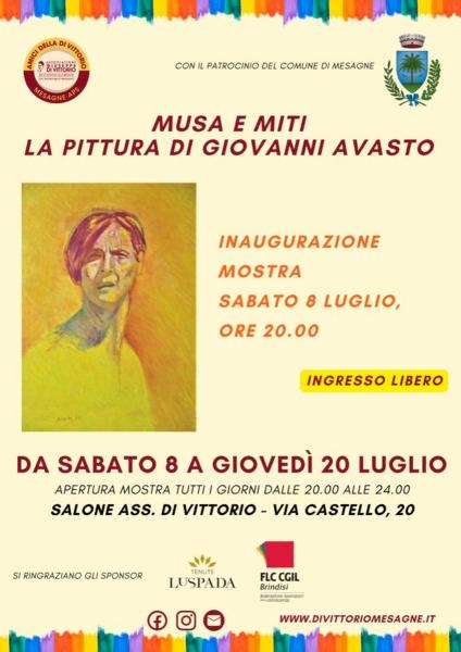 MesagnEstate 2023: Musa e Miti. La pittura di Giovanni Avasto