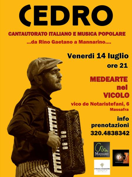 CEDRO - Cantautorato Italiano e Musica Popolare