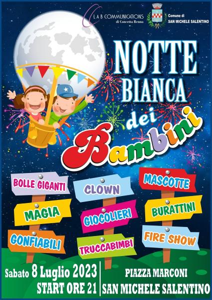 LA NOTTE BIANCA DEI BAMBINI