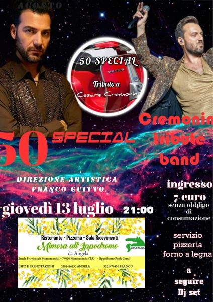 Tributo a Cesare Cremonini - Ristorante Mimosa all’Ippodromo Paolo VI