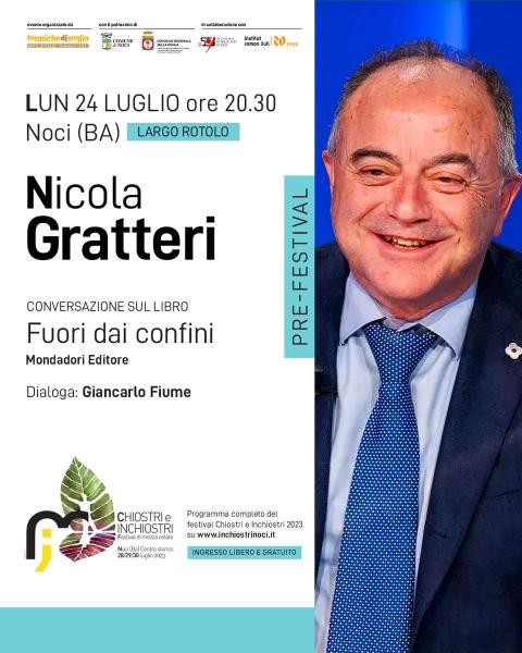 Nicola Gratteri / Pre-Festival Chiostri e Inchiostri 2023