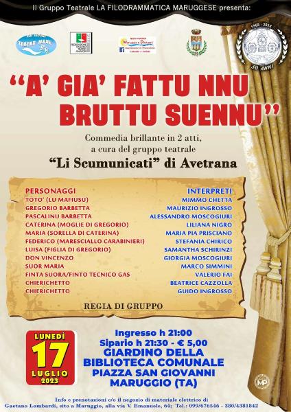 "'A GIA' FATTU NNU BRUTTU SUENNU"