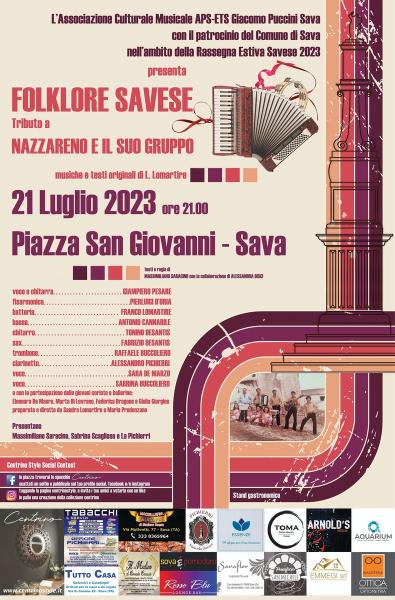 Folklore Savese, tributo a Nazzareno Lomartire e al suo Gruppo
