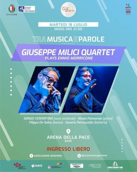 Giuseppe Milici quartet plays Ennio Morricone con voce narrante di Sergio Vespertino