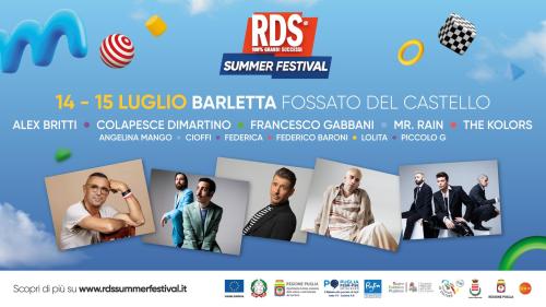 RDS Summer Festival: Alex Britti, Colapesce Dimartino, Mr. Rain e altri ancora