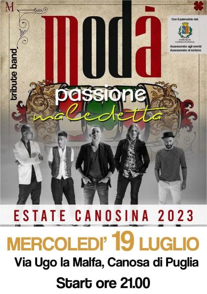 Modà Tribute Band live Canosa di Puglia