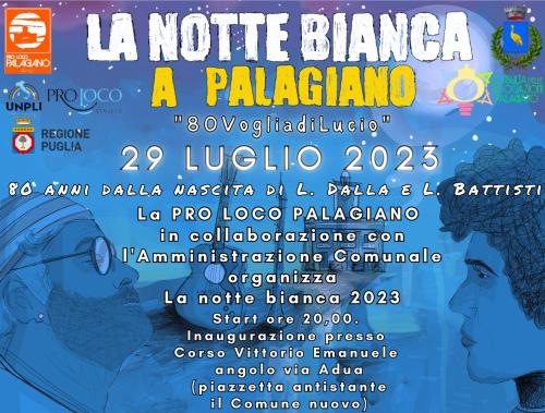 Notte bianca a Palagiano "80VogliadiLucio"