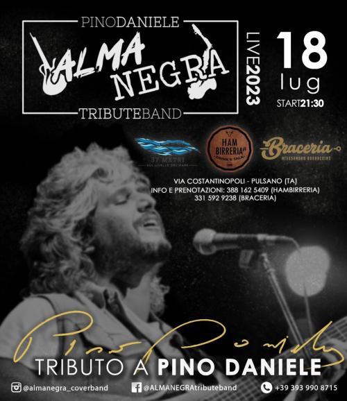 Almanegra Pino Daniele Tribute Band al Hambirreria, Braceria e Bar 37 Metri