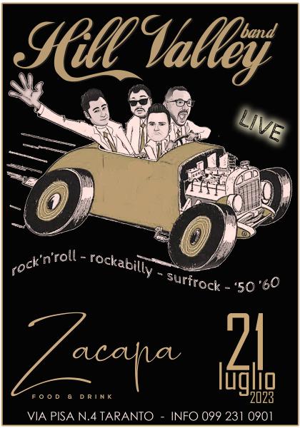 Hill Valley band live allo Zacapa cafè