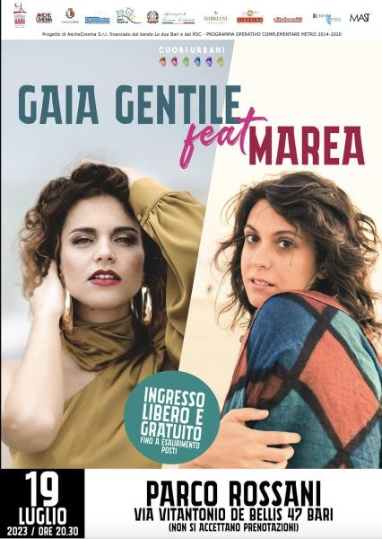 GAIA GENTILE feat. MAREA in concerto
