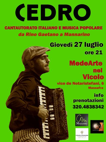 CEDRO - Cantautorato Italiano e Musica Popolare