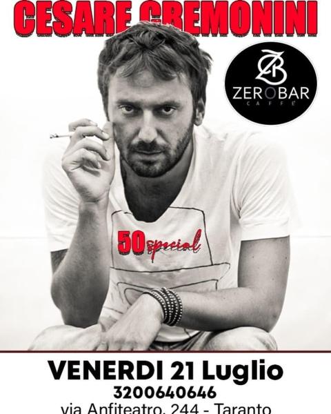 ZEROBAR CAFFÈ’ TRIBUTO A CESARE CREMONINI CON I 50 SPECIAL