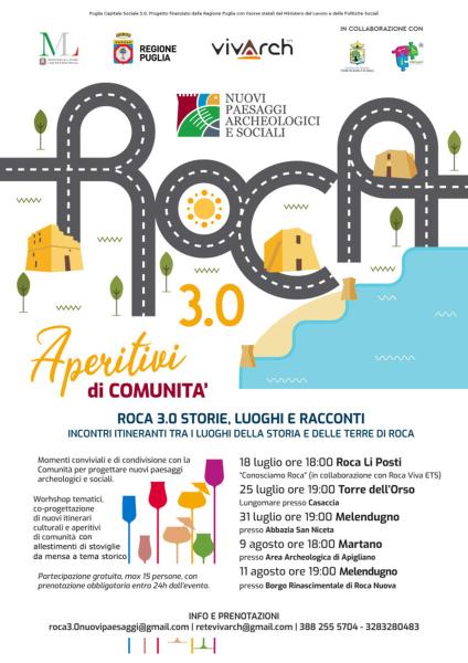 Aperitivi di Comunità. Storie, luoghi e racconti. Roca3.0