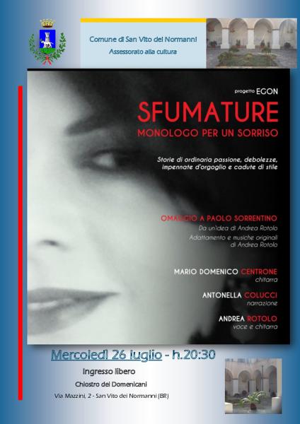 SFUMATURE - monologo per un sorriso