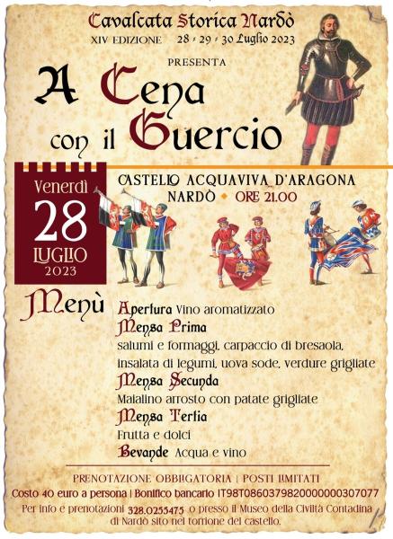 A cena con il Guercio