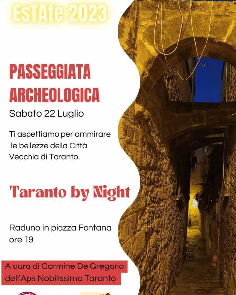 Sabato 22 luglio, passeggiata archeologica serale in Città Vecchia