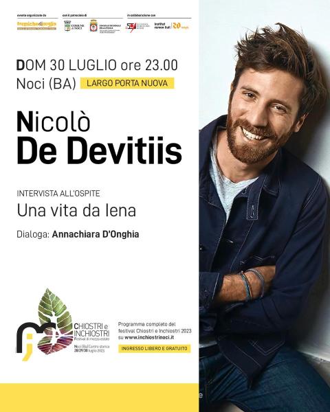 Nicolò De Devitiis a Chiostri e Inchiostri 2023