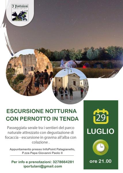 Escursione notturna con pernotto in tenda
