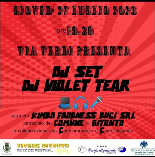 Dj set Dj Violet Tear