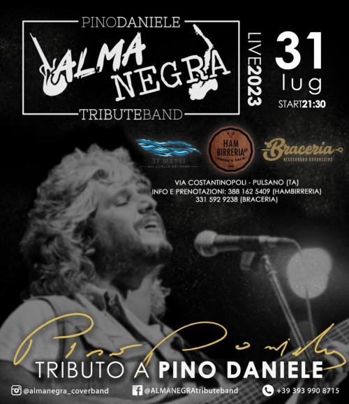 Almanegra Pino Daniele Tribute Band al Hambirreria, Braceria e Bar 37 Metri