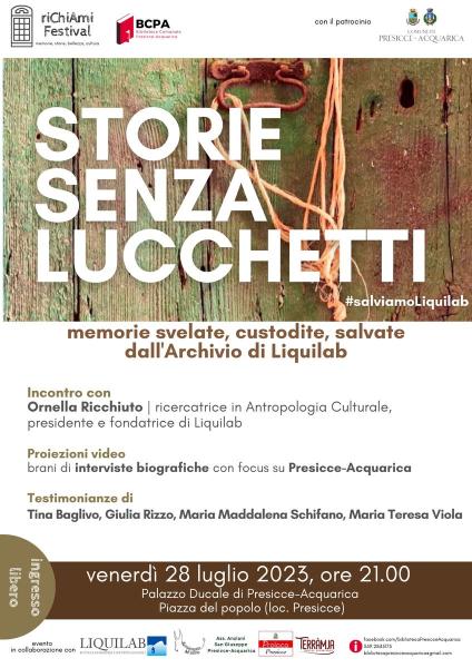 STORIE SENZA LUCCHETTI