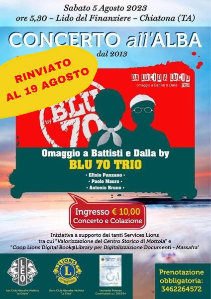 CONCERTO ALL'ALBA - DA LUCIO A LUCIO (omaggio a Battisti e Dalla)