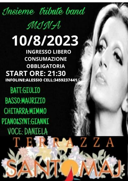 La notte piu' bella dell'estate con la tribute band Mina insieme.