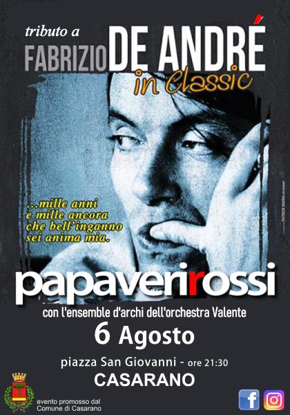 PAPAVERI ROSSI - Tributo a Fabrizio De André "in classic"
