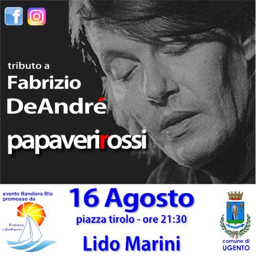 PAPAVERI ROSSI - Tributo a Fabrizio De André