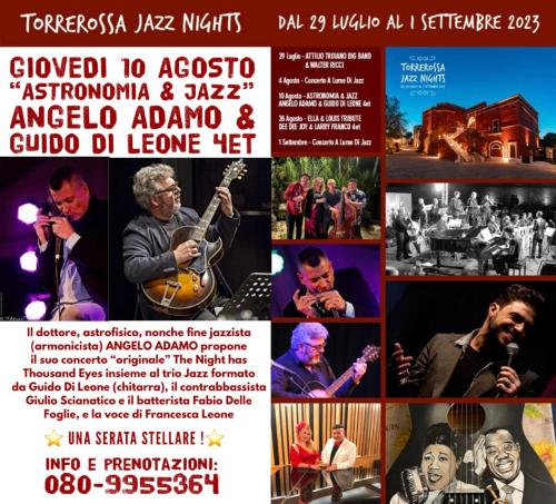 Torrerossa Jazz Nights - Astronomia & Jazz con Angelo Adamo & Guido di Leone Quartet