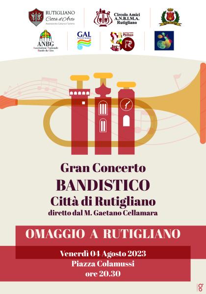 «OMAGGIO A RUTIGLIANO» del Gran Concerto Bandistico «Città di Rutigliano»
