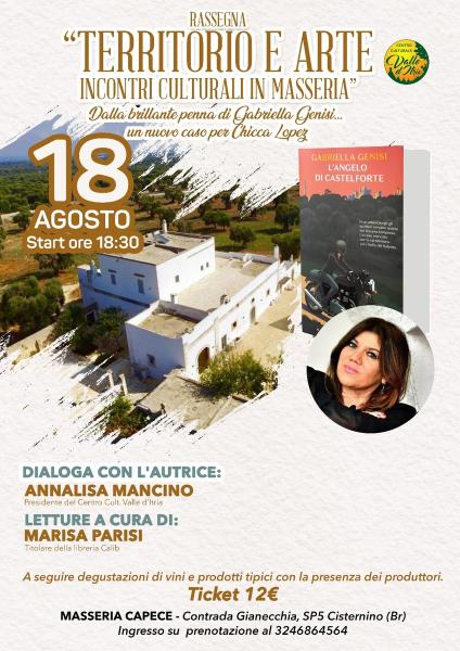 Presentazione del libro "L'Angelo di Castelforte" con l'autrice Gabriella Genisi
